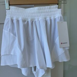 Lululemon Athletica White Athletic Shorts Lightweight Design. White. Size XXS